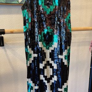 Sequined cocktail dress
